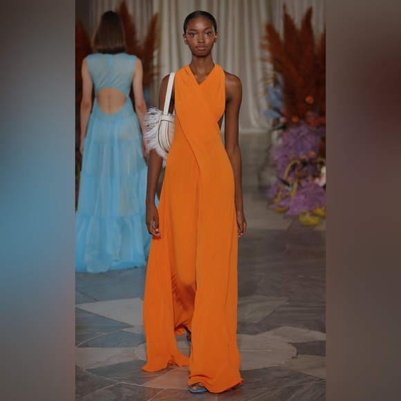 Staud Sycamore Orange jumpsuit can be worn multi ways! - Picture 6 of 7
